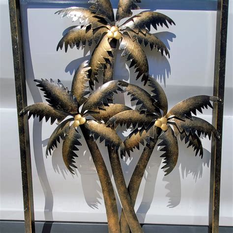 sheet metal palm trees|decorative metal palm trees.